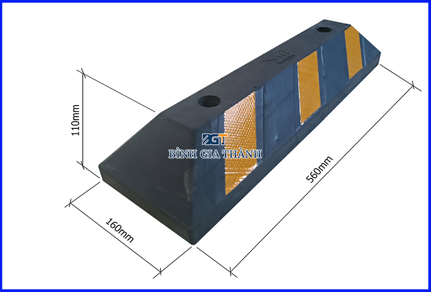 CAO SU CHẶN LÙI XE CỐ ĐỊNH - CỤC CHẶN BÁNH XE CAO SU CHẶN LÙI XE CỐ ĐỊNH - CỤC CHẶN BÁNH XE