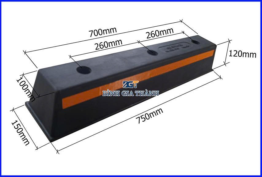 CỤC CHẶN LÙI XE 120x150x750mm
