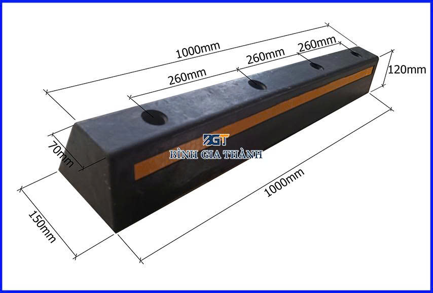 CỤC CHẶN LÙI XE 120x150x1000mm