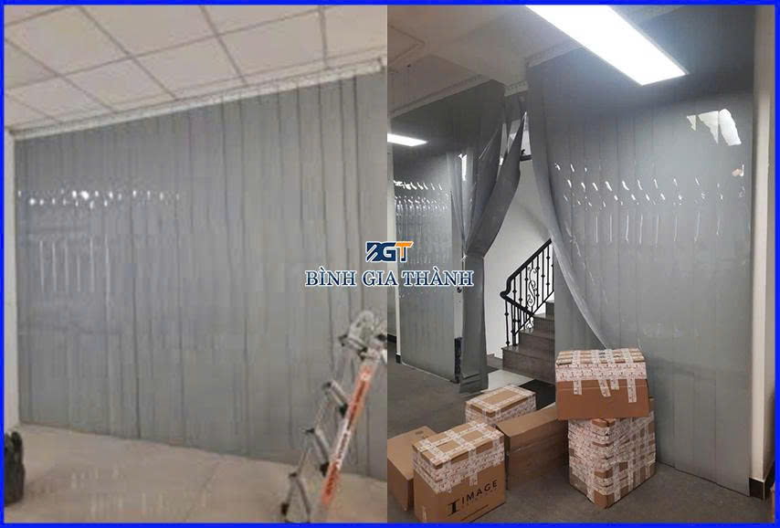 RÈM NHỰA PVC MÀU XÁM GHI VÀ MÀU TRẮNG SỮA