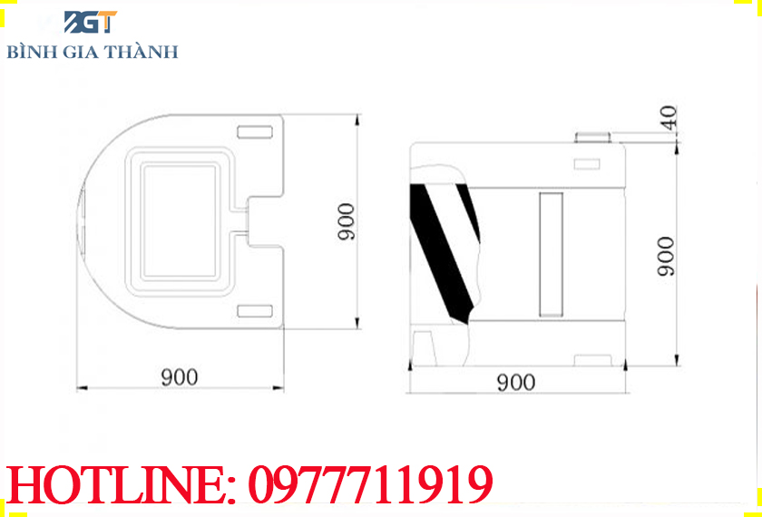 THÙNG CHỐNG VA ĐẬP GIAO THÔNG BGT