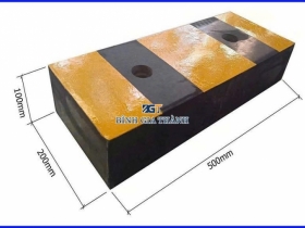 CAO SU GIẢM CHẤN (100mm x 200mm x500mm) CAO SU GIẢM CHẤN (100mm x 200mm x500mm)