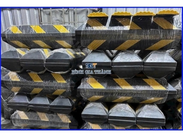 CHẶN LÙI XE CAO SU PHẢN QUANG - CHÈN BÁNH Ô TÔ 
