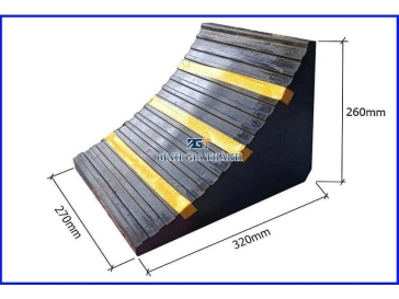 CỤC CANH BÁNH XE BẰNG CAO SU HÌNH TAM GIÁC