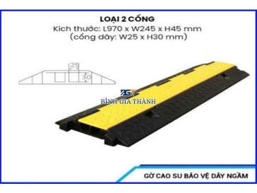 GỜ CAO SU BẢO VỆ CÁP 2 RÃNH
