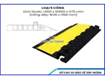 GỜ CAO SU BẢO VỆ CÁP 5 RÃNH