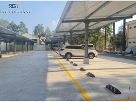 LẮP ĐẶT CAO SU CHẶN BÁNH XE CỐ ĐỊNH