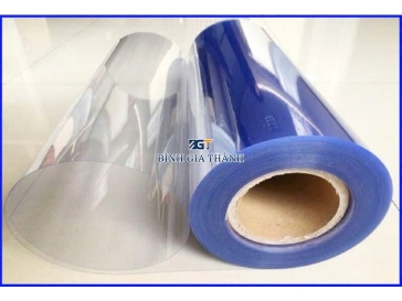 MÀN (RÈM) NHỰA PVC XANH TRONG 