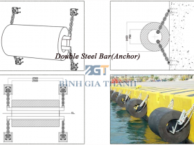 Quy cách cao su chống va hình trụ (Đệm chống va tàu thuyền)
