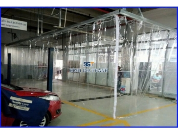 RÈM NHỰA NGĂN NƯỚC, PHÂN VÙNG TẠI KHU VỰC RỬA, SỬA XE TẠI GARA
