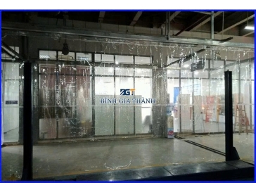 RÈM NHỰA NGĂN NƯỚC, PHÂN VÙNG TẠI KHU VỰC RỬA, SỬA XE TẠI GARA
