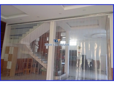 RÈM NHỰA PVC TRẮNG TRONG - MÀNG NHỰA NGĂN THOÁT NHIỆT