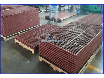 TẤM LÓT SÀN CAO SU LỖ THOÁT NƯỚC NGOẠI THẤT MÀU ĐỎ