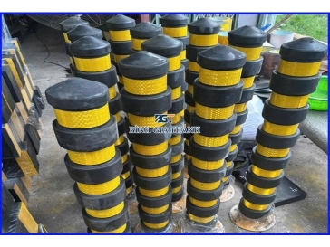 TRỤ CHỐNG VA BẢO VỆ THANG MÁY BỌC CAO SU